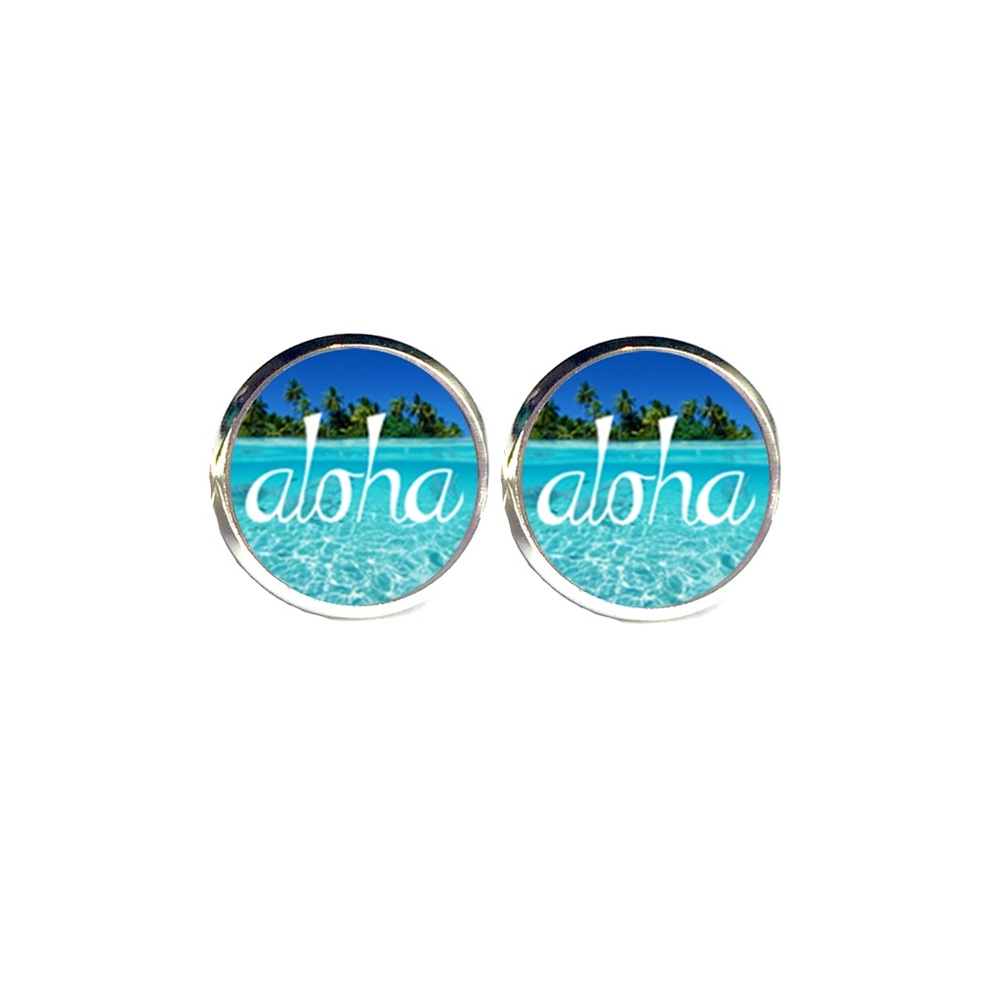 Aloha Earrings - Hawaii, Vacation